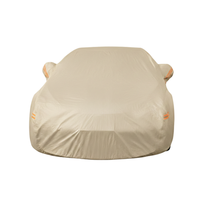 10-Layer Water-Resistant Reflective Vehicle Cover With Straps