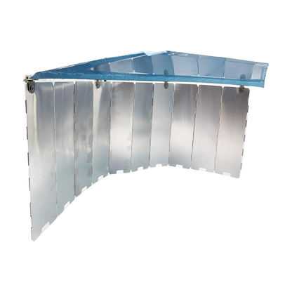 10-Panel Aluminum Patio Heater Heat Reflector Shield, Collapsible