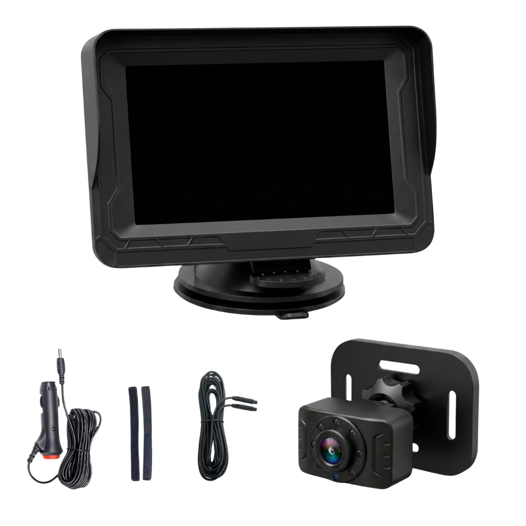 1080P Baby Car Camera System With 4.5 Inch LCD Dashboard Monitor