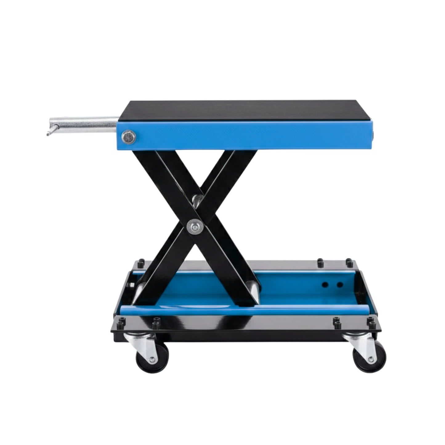 1100 lb Motorcycle Center Scissor Lift Jack, Crank Stand, 3.7-15.7 in