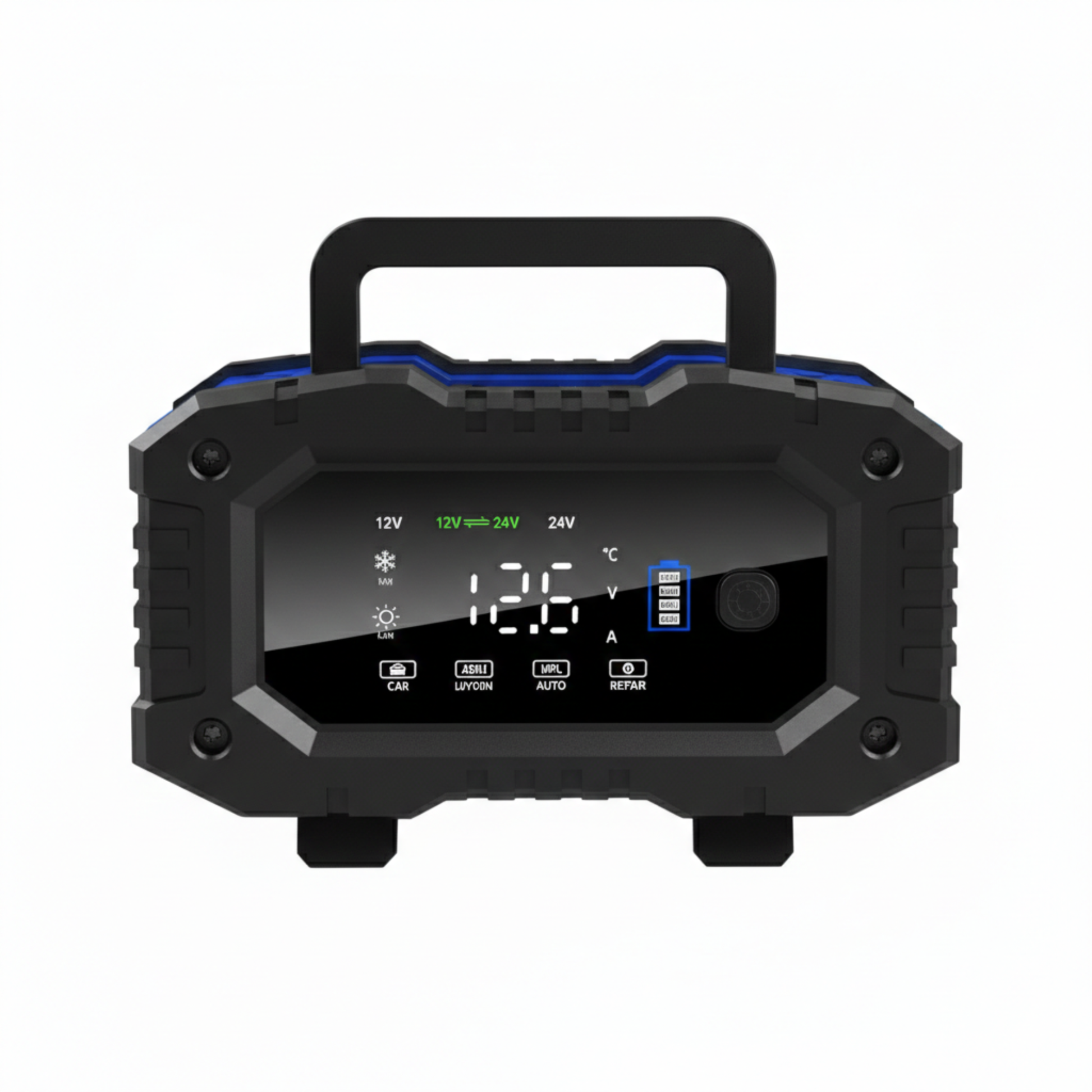 12V 24V Automatic Battery Charger 20A/10A with LCD Display, AC Powered