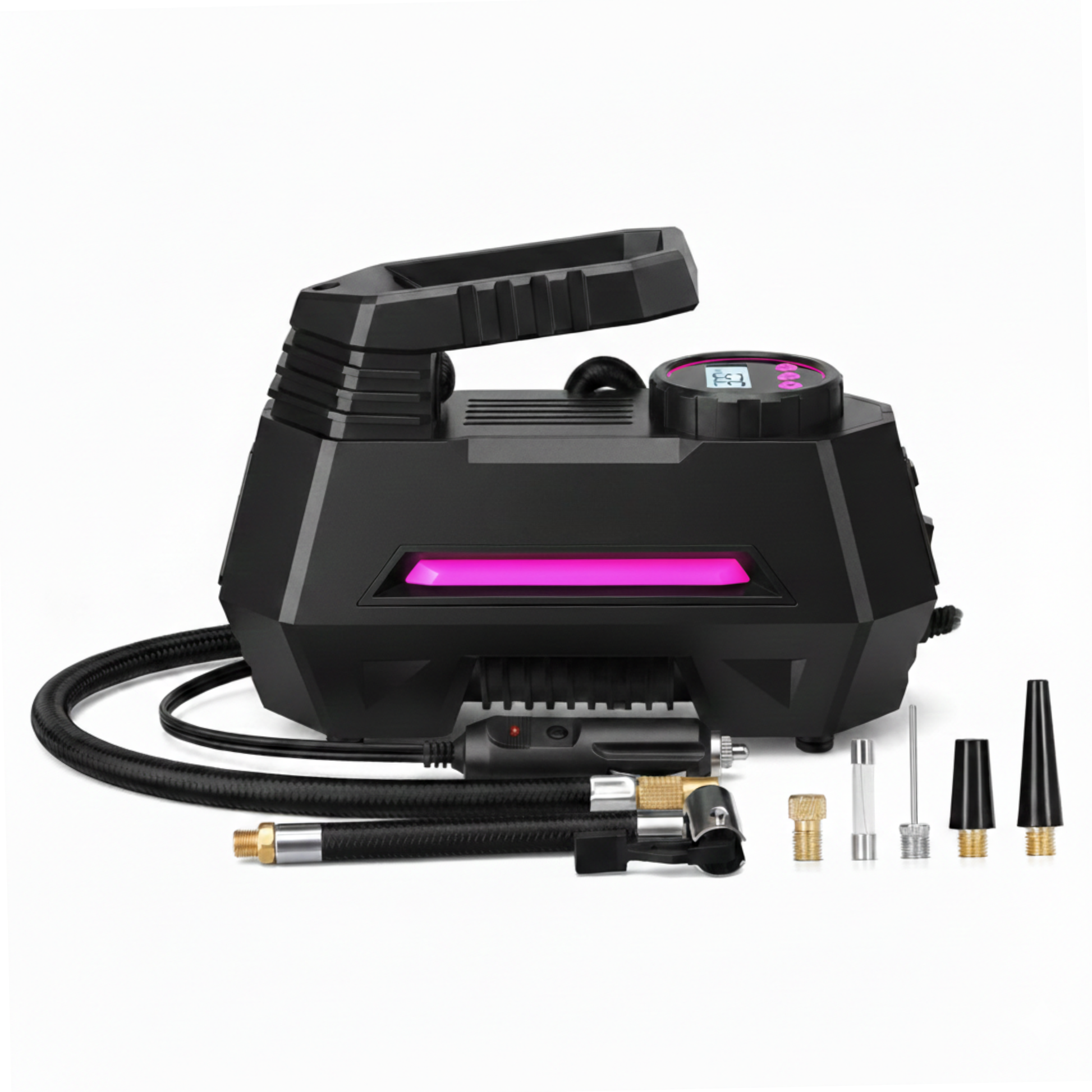 12V Car Tire Inflator 100 PSI Auto Shut-Off Digital Display LED