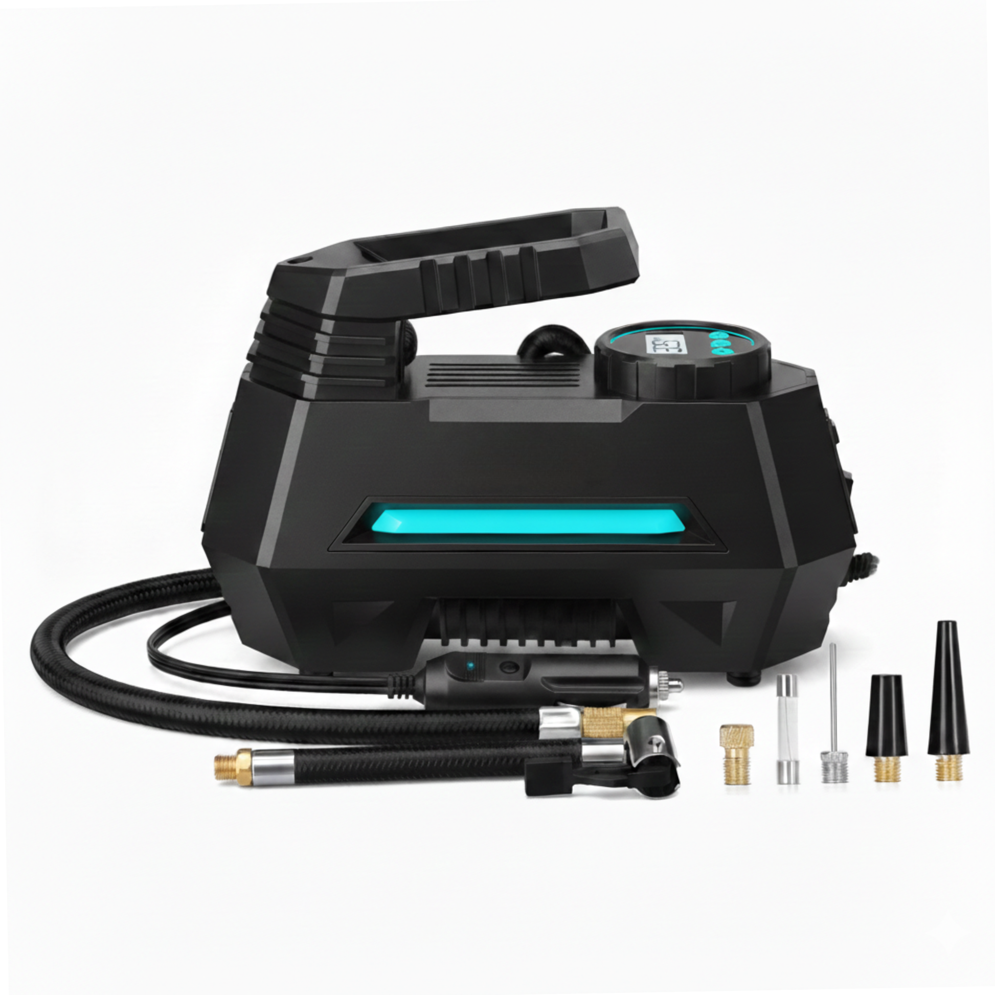 12V Car Tire Inflator 100 PSI Auto Shut-Off Digital Display LED