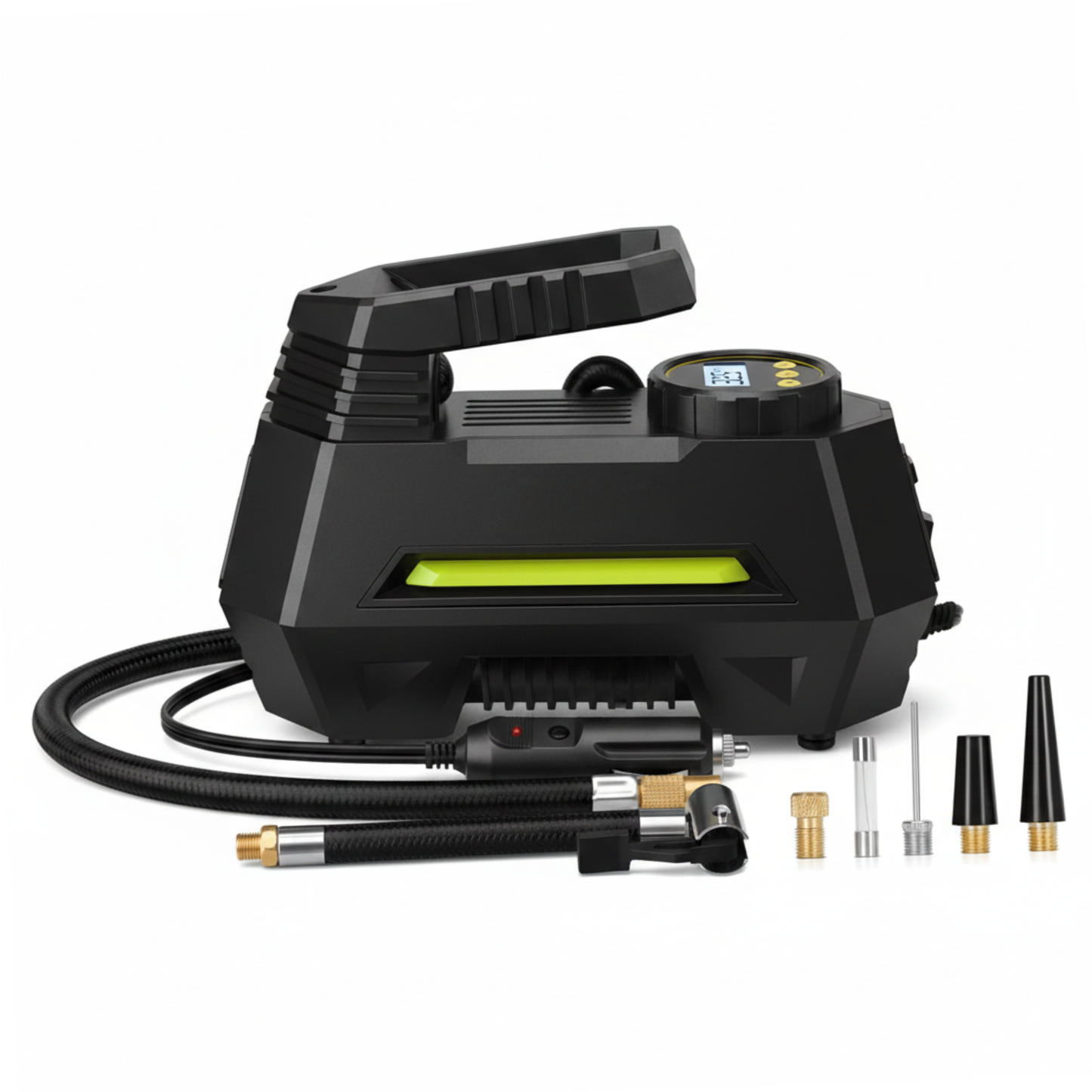 12V Car Tire Inflator 100 PSI Auto Shut-Off Digital Display LED