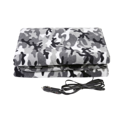 12V Heated Car Blanket Portable Fleece Travel Throw for Vehicles