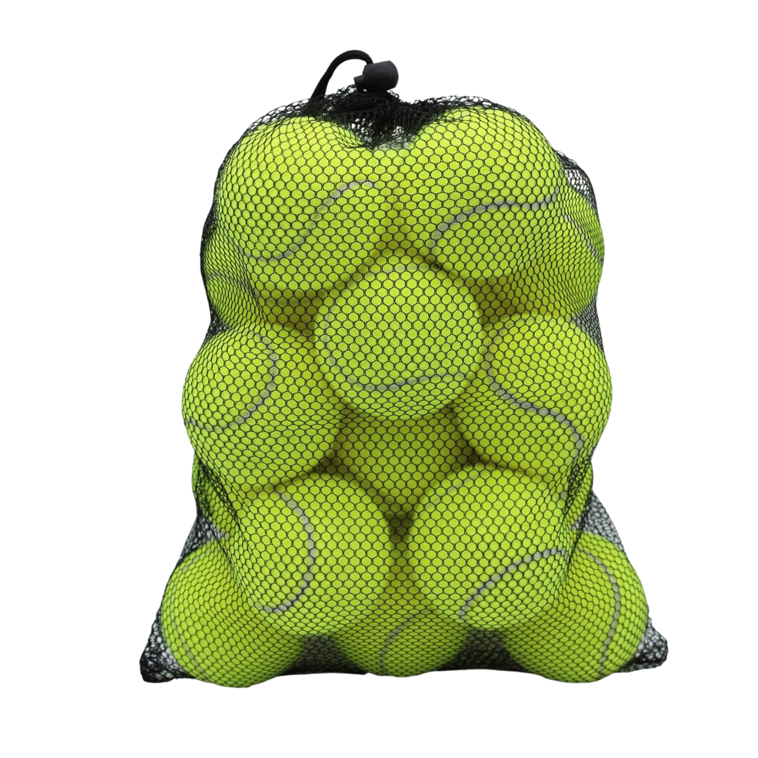 20-Pack Training Tennis Balls with Felt Cover and Reusable Mesh Bag