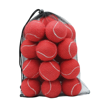 20-Pack Training Tennis Balls with Felt Cover and Reusable Mesh Bag