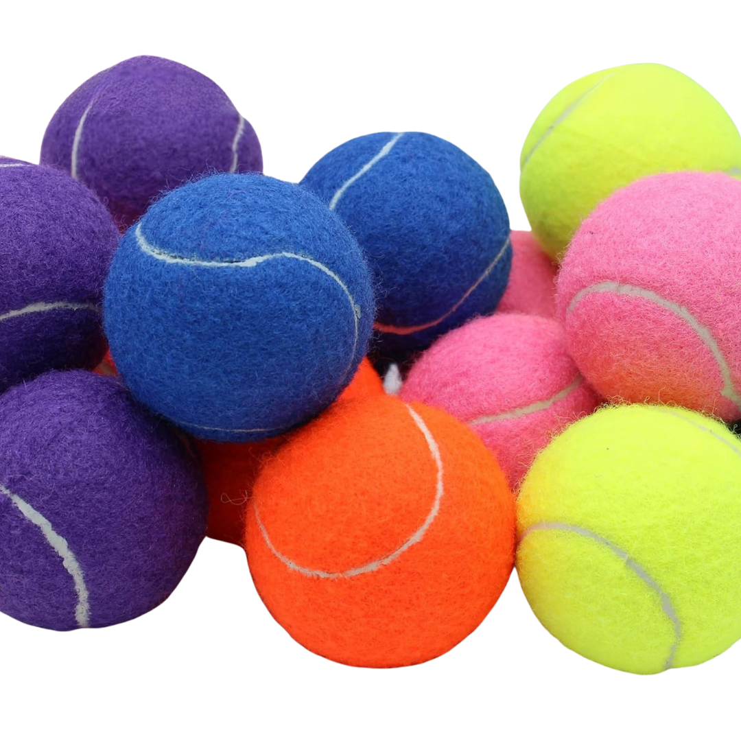 20-Pack Training Tennis Balls with Felt Cover and Reusable Mesh Bag