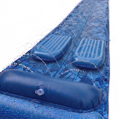 45 ft Double Lane Lawn Water Slide with Sprinkler and 2 Bodyboards