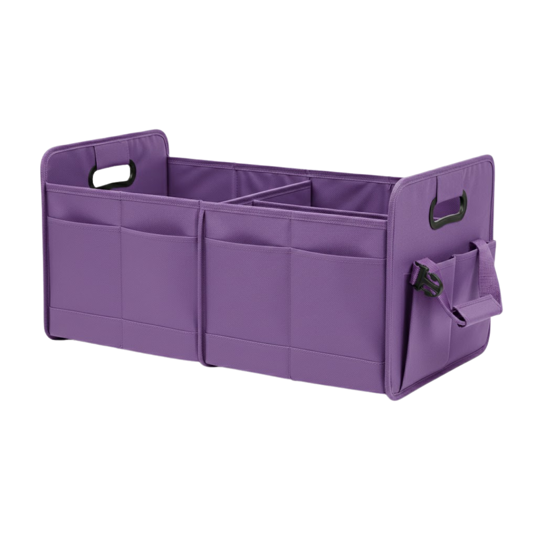 70L Car Trunk Organizer Collapsible Cargo Storage Bin with Pockets
