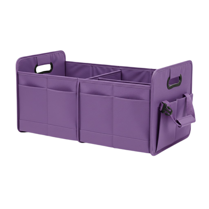 70L Car Trunk Organizer Collapsible Cargo Storage Bin with Pockets