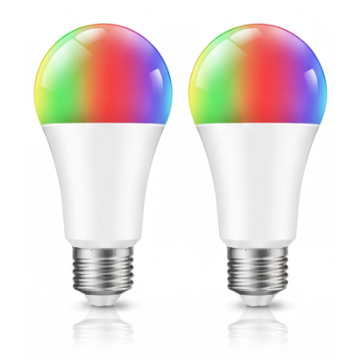 A19 E26 120V RGBWW WiFi Bluetooth Smart LED Bulb, 800 Lumens