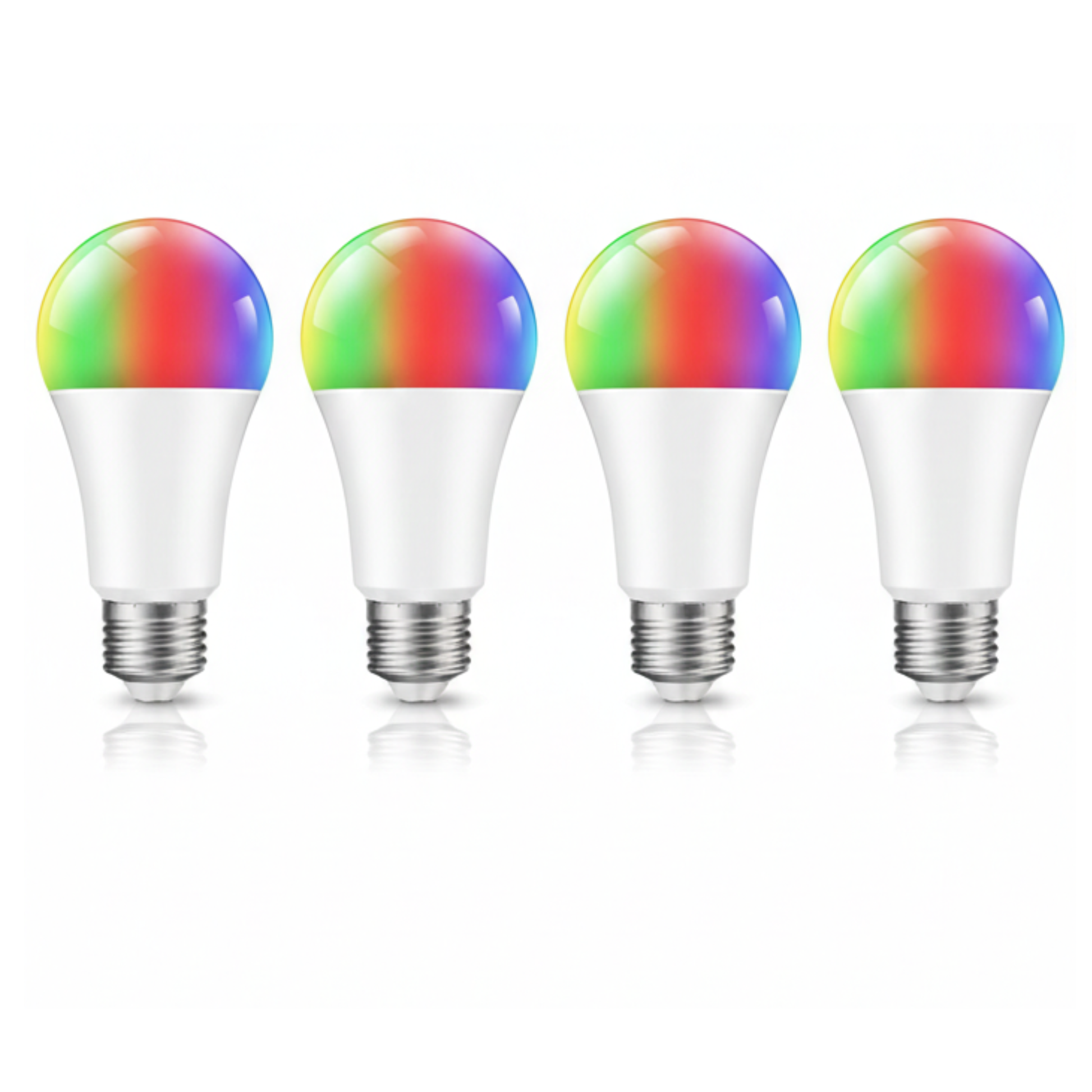 A19 E26 120V RGBWW WiFi Bluetooth Smart LED Bulb, 800 Lumens