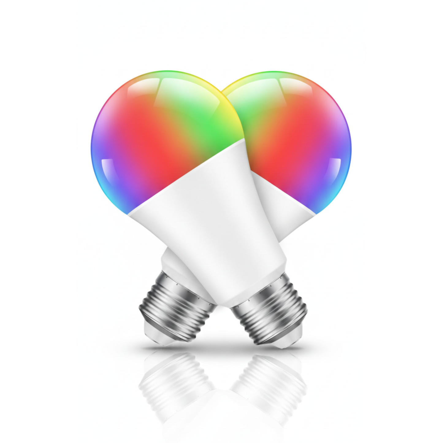 A19 E26 120V RGBWW WiFi Bluetooth Smart LED Bulb, 800 Lumens