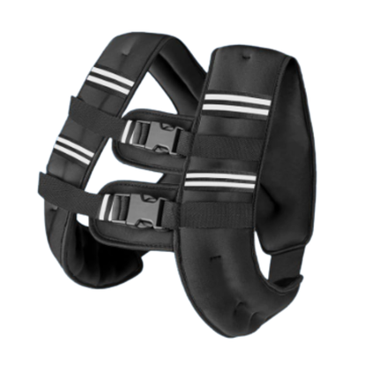Adjustable Neoprene Weighted Vest with Reflective Stripes and Dual Straps