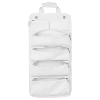 Car Roll Up Tool Bag Organizer with Compartments and Detachable Pouch