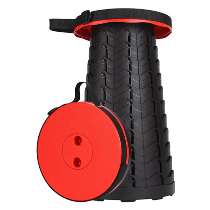 Collapsible Folding Stool with Adjustable Height for Multiple Setups