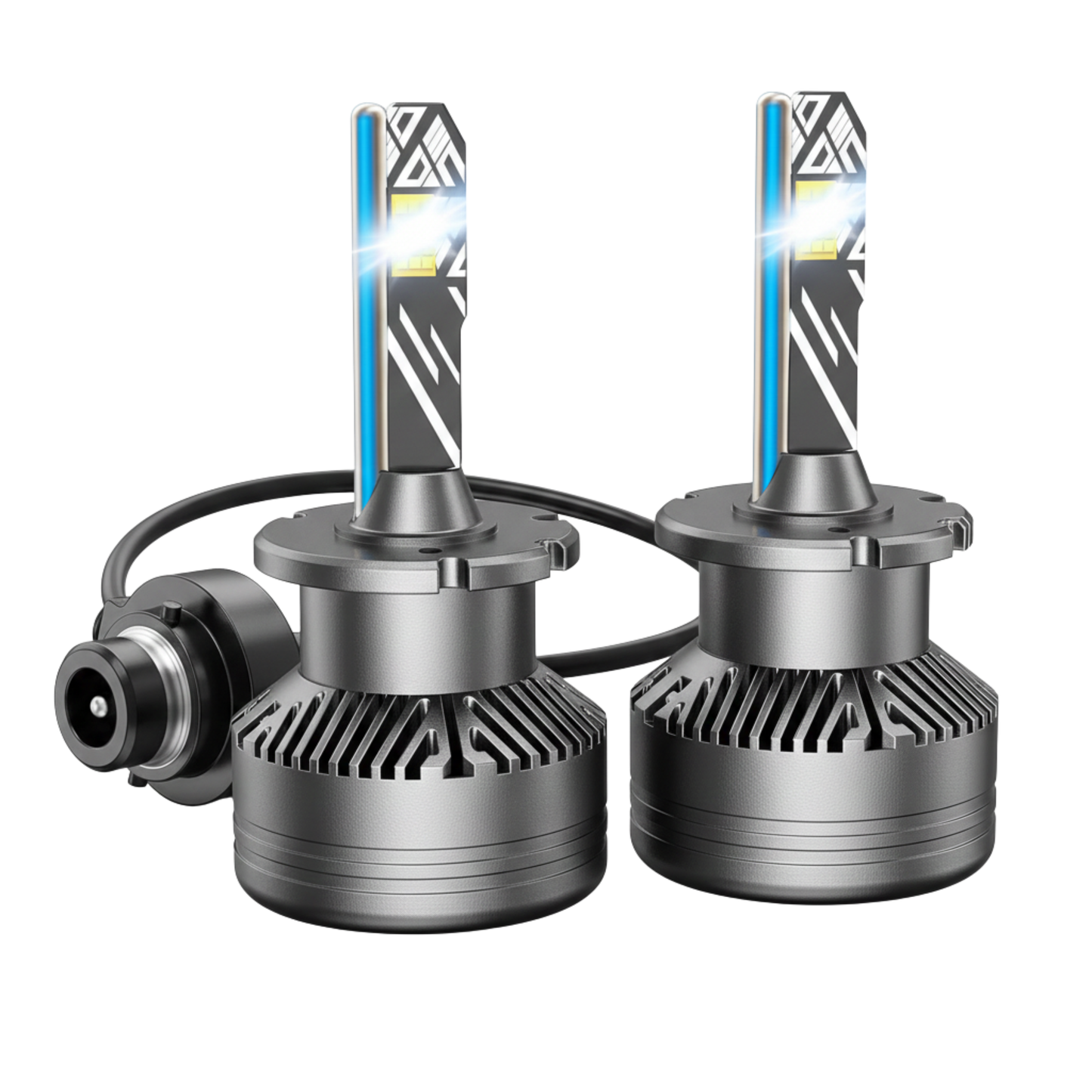 D1S D2S D3S HID Xenon Bulbs 6000K/6500K, OEM Socket Fit, 2-Pack