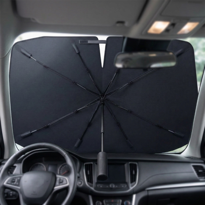 Foldable Car Windshield Sunshade Umbrella with Vinyl Reflective Layer