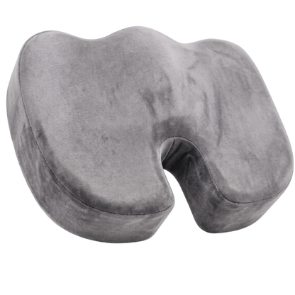 Gel Memory Foam Seat Cushion with U-Shape Cutout and Anti-Slip Base