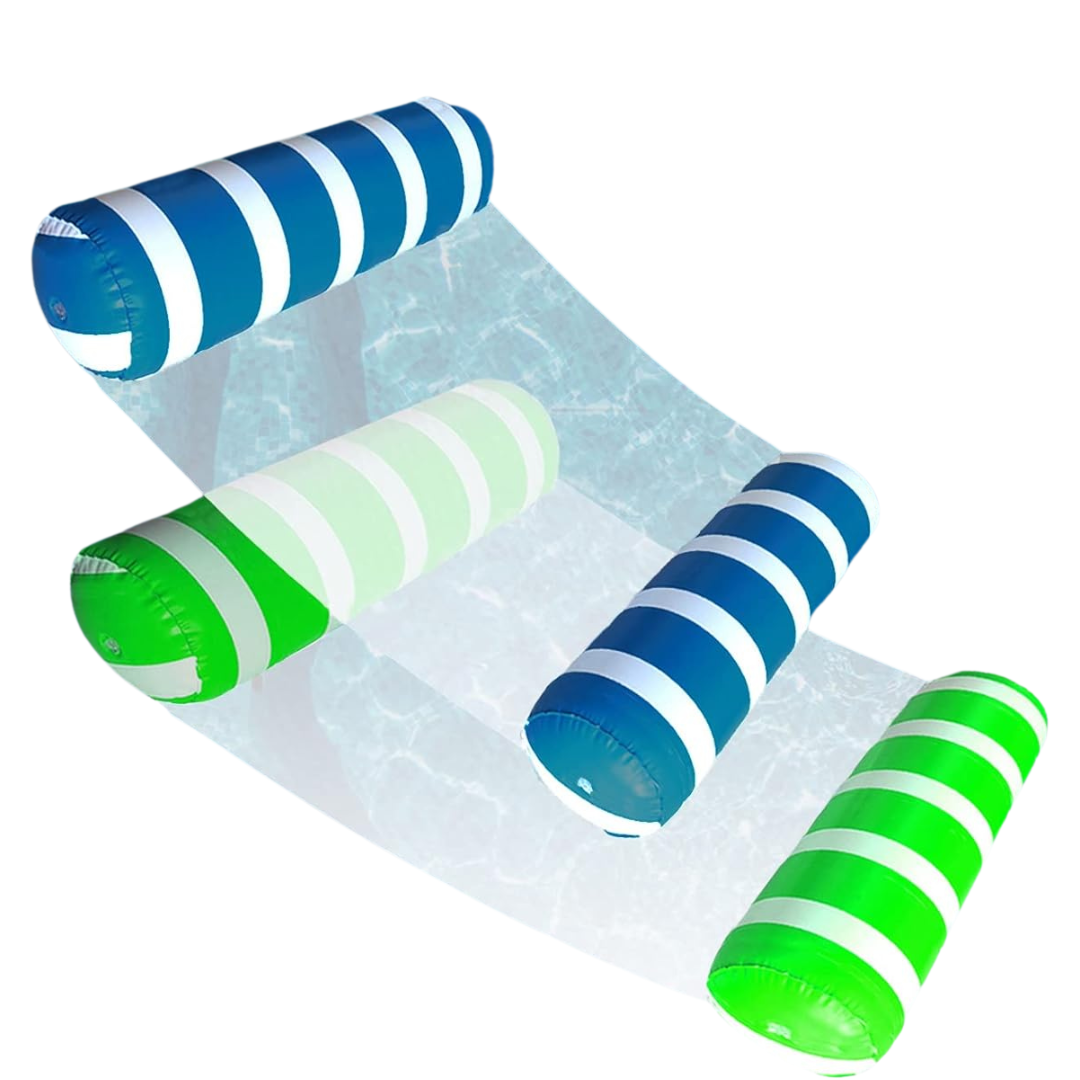 Inflatable 4-in-1 Pool Float Hammock Lounge Chair Set