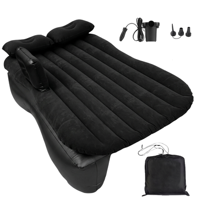 Inflatable Car Back Seat Air Mattress Bed with 12V Pump for SUV