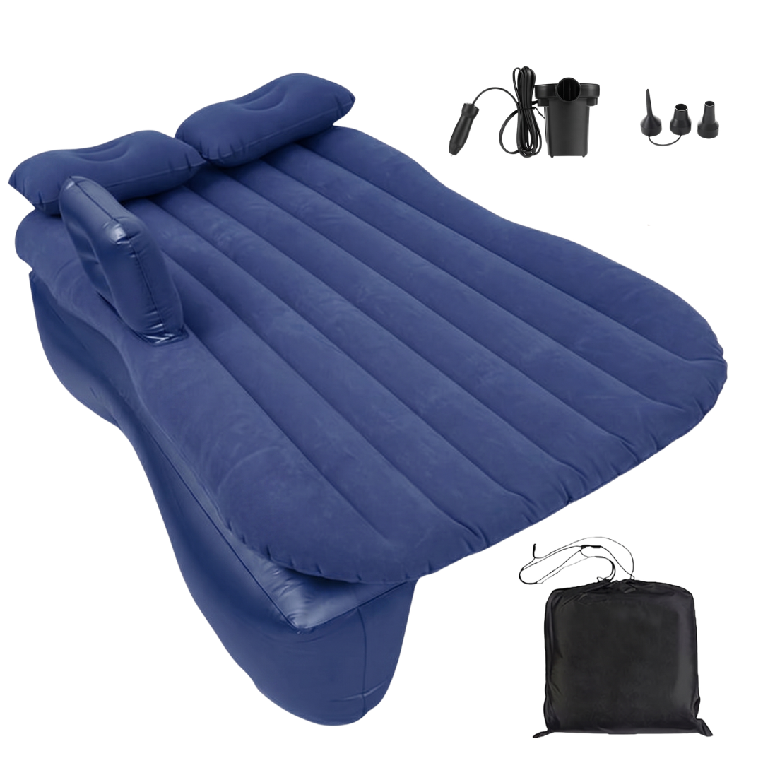 Inflatable Car Back Seat Air Mattress Bed with 12V Pump for SUV