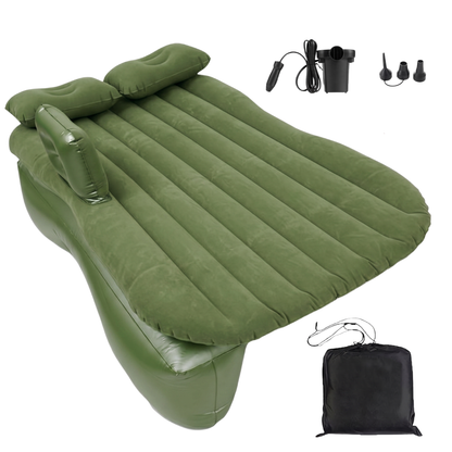 Inflatable Car Back Seat Air Mattress Bed with 12V Pump for SUV