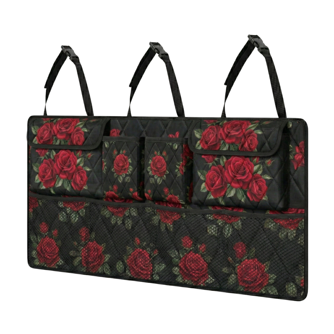Large Backseat Hanging Trunk Organizer 42 Inch with 8 Compartments