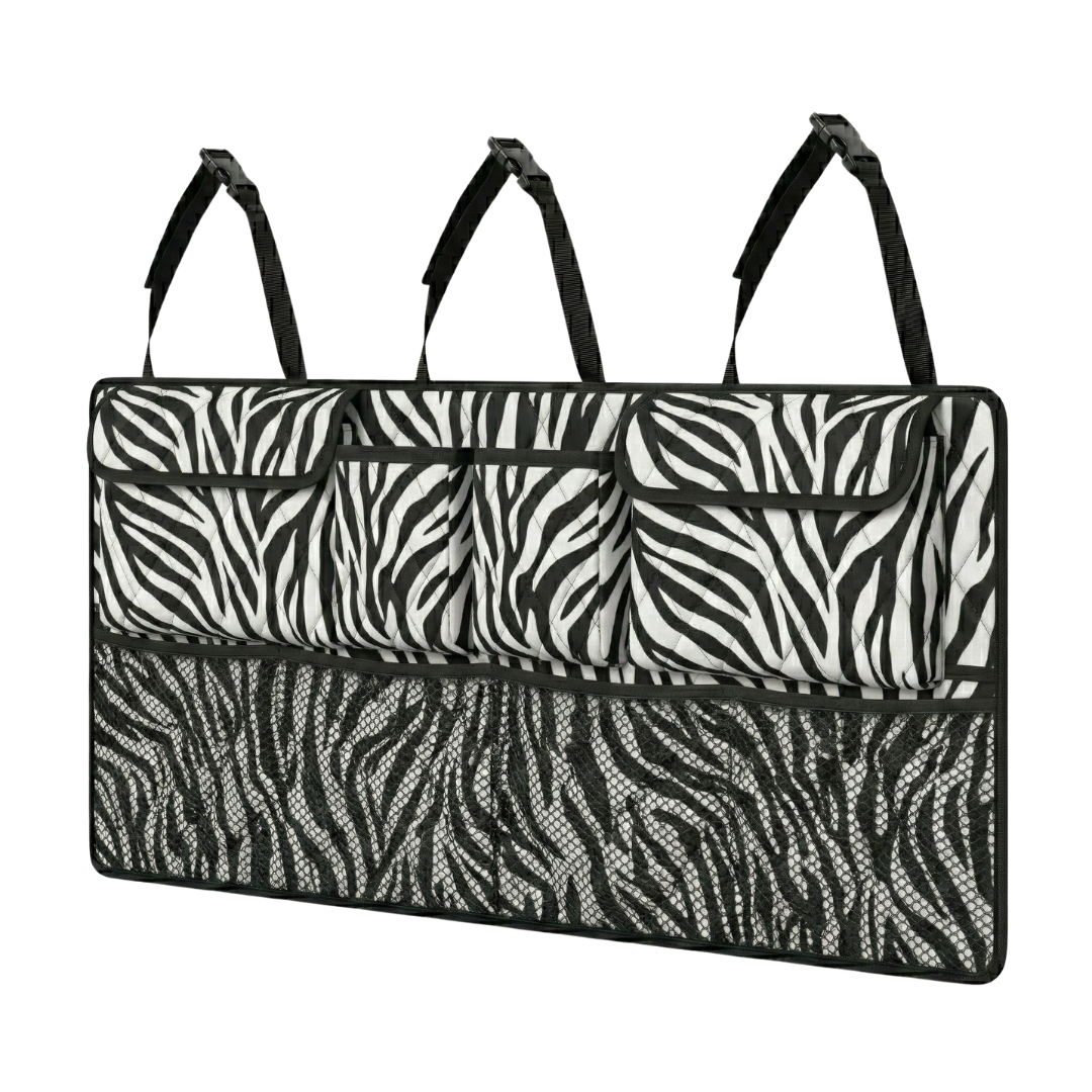 Large Backseat Hanging Trunk Organizer 42 Inch with 8 Compartments