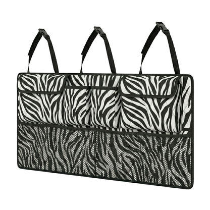 Large Backseat Hanging Trunk Organizer 42 Inch with 8 Compartments
