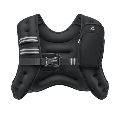 Neoprene Weighted Vest with Reflective Straps and Storage Pockets