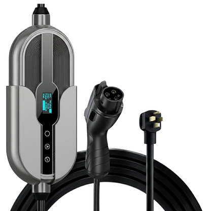 Portable 32A Level 2 EV Charger 240V NEMA 14-50 J1772 25ft Cable