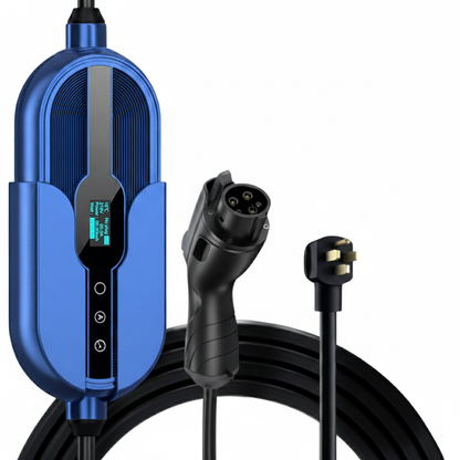 Portable 32A Level 2 EV Charger 240V NEMA 14-50 J1772 25ft Cable