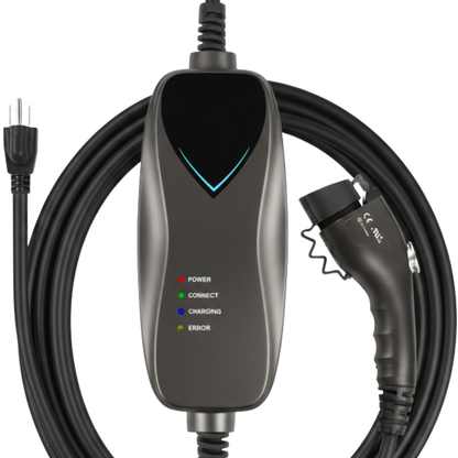 Portable EV Charger Level 1 120V 15A J1772 NEMA 5-15 16 ft Cable