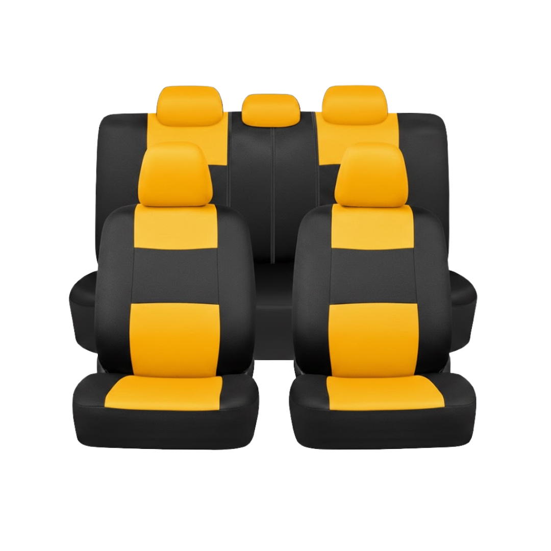 Universal Car Seat Cover Set for Front and Rear Split Bench Seats
