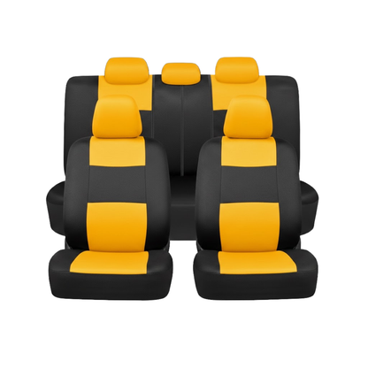 Universal Car Seat Cover Set for Front and Rear Split Bench Seats