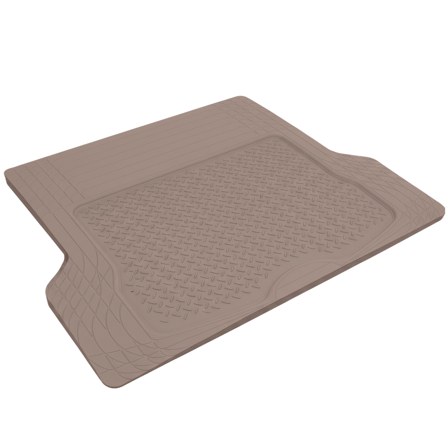 Universal Trim-to-Fit Rubber Trunk Cargo Mat Liner 56 x 43.6 in