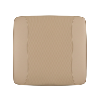 Vehicle Seat Cushion Pad, 18x17x2.5 in, Square-Profile, PU/4D Mesh